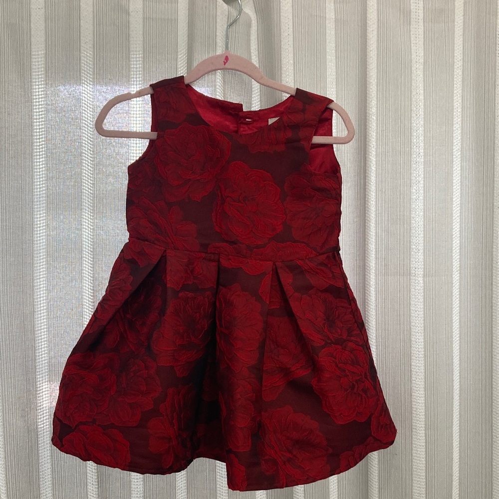 The Children's Place Red Floral Formal Dress